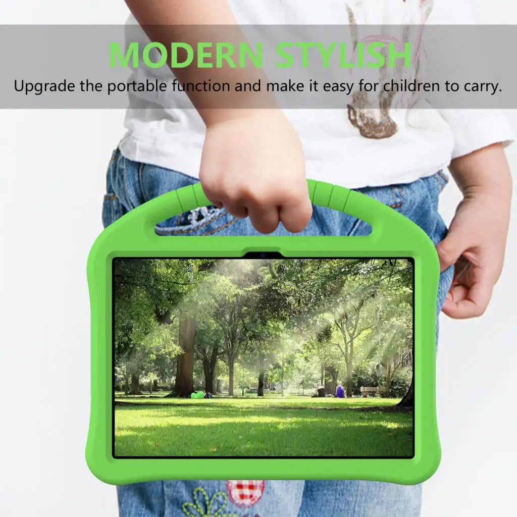 Durable EVA Handle Case for Motorola Moto Tab G70 11.0 inch Tablet PC Kids Safety Shockproof Cover with Rear Kickstand