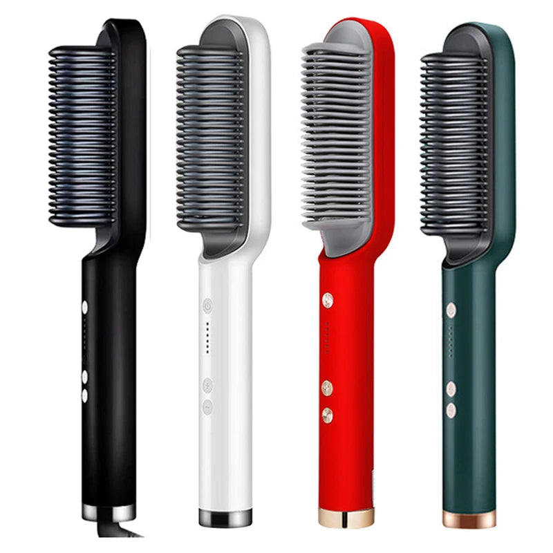 Professional Quick Heat Electric Multifunctional Hair Straightener Comb Hairstyle Brush Personal Care Accessory