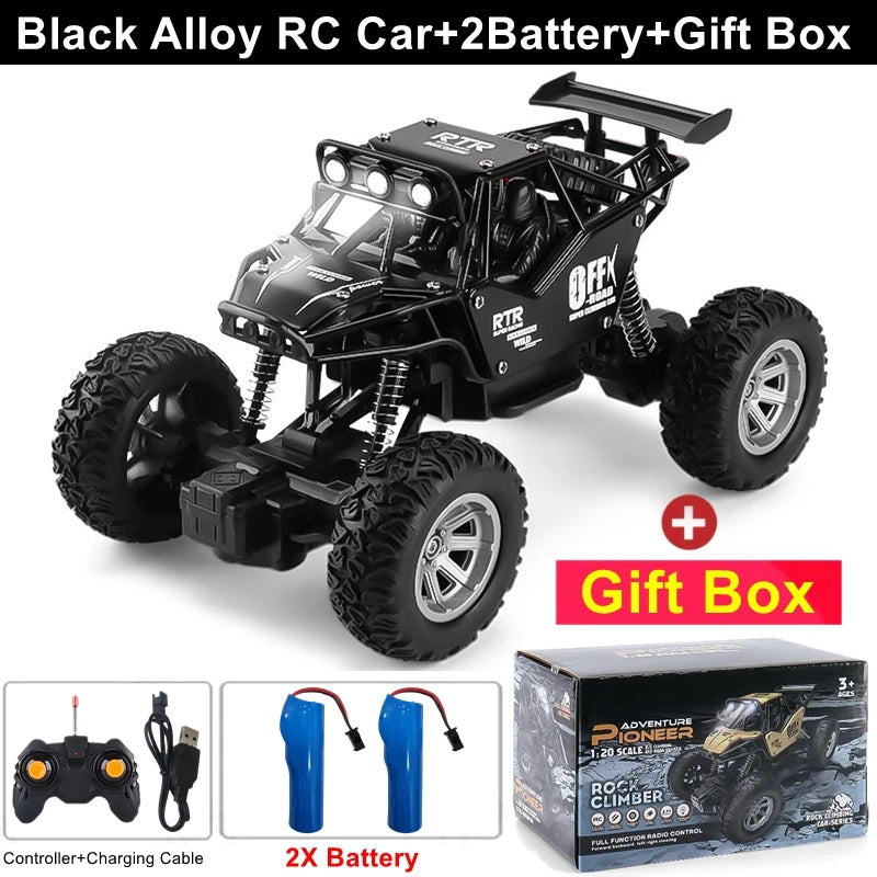 Off Road 4x4 Remote Control RC Cars 4WD 2WD Car Radio Buggy Truck Racing Drift with Led Lights Toys Gift for Boys Girls Children Kids