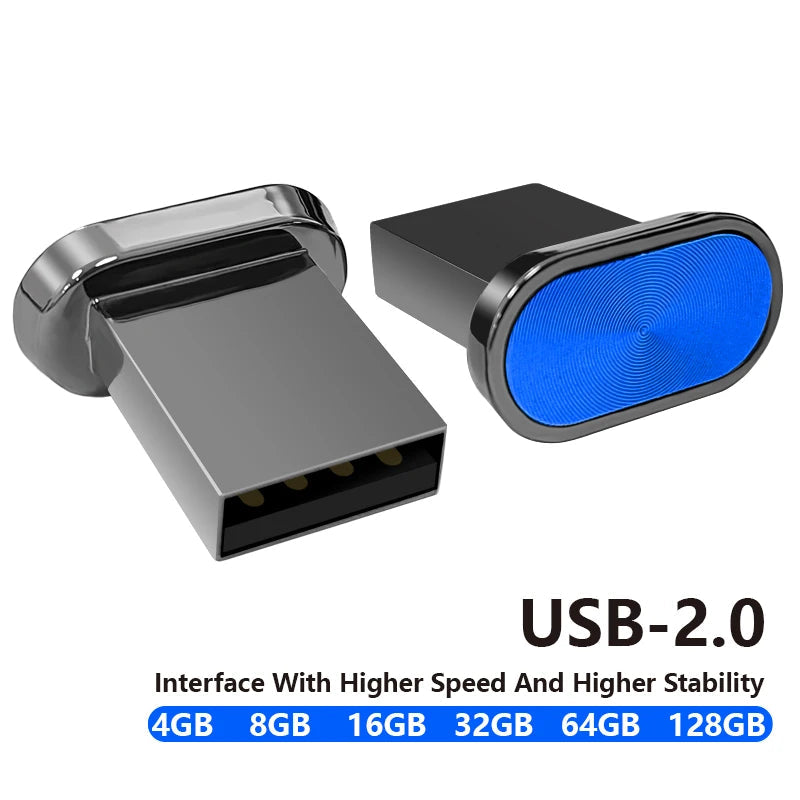 Waterproof Super Mini USB Memory Stick Flash Drive Pendrive 128GB 64GB 32GB 16GB Real Capacity Thumbdrive