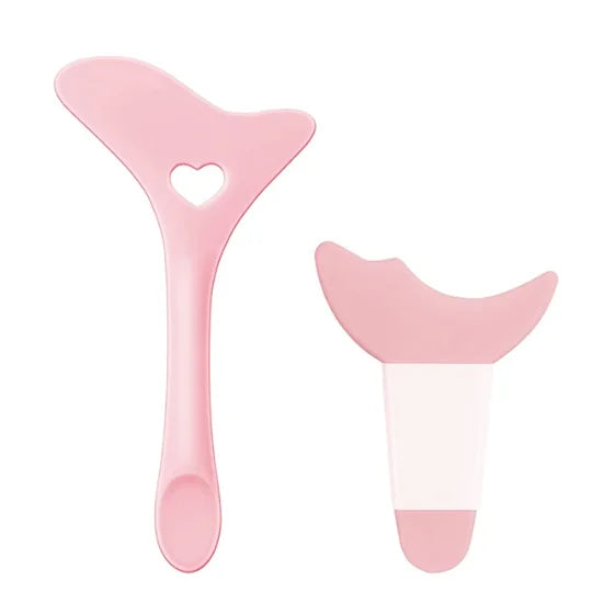 Reusable Silicone Eyeliner Guide Tools for Eye Makeup Winged Eyeliner Stencil Mascara Shield Applicator Set 2Pcs Set