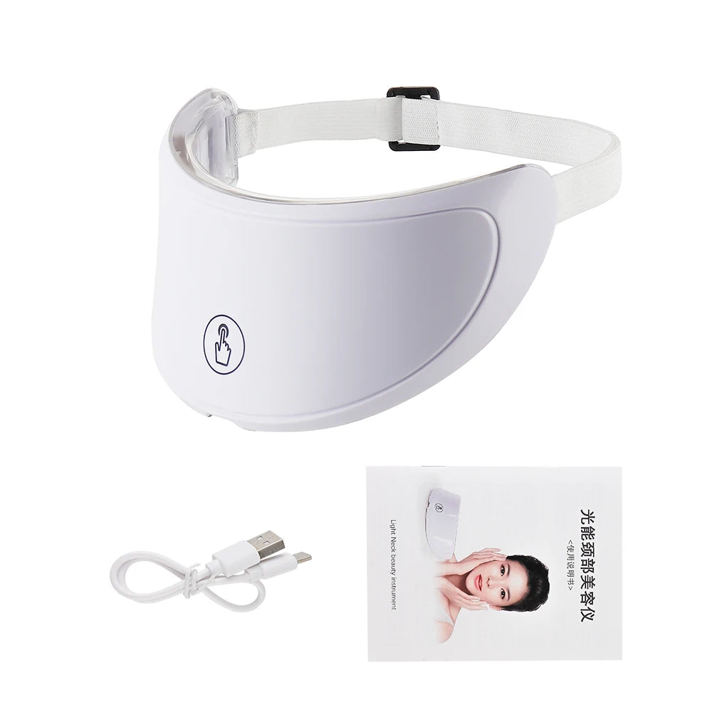 Wireless New Technology Face and Neck Anti Aging LED Beauty Mask Skin Rejuvenation Skin Tightening Anti-Acne Anti Wrinkle Skin Care Massager USB Chargeable