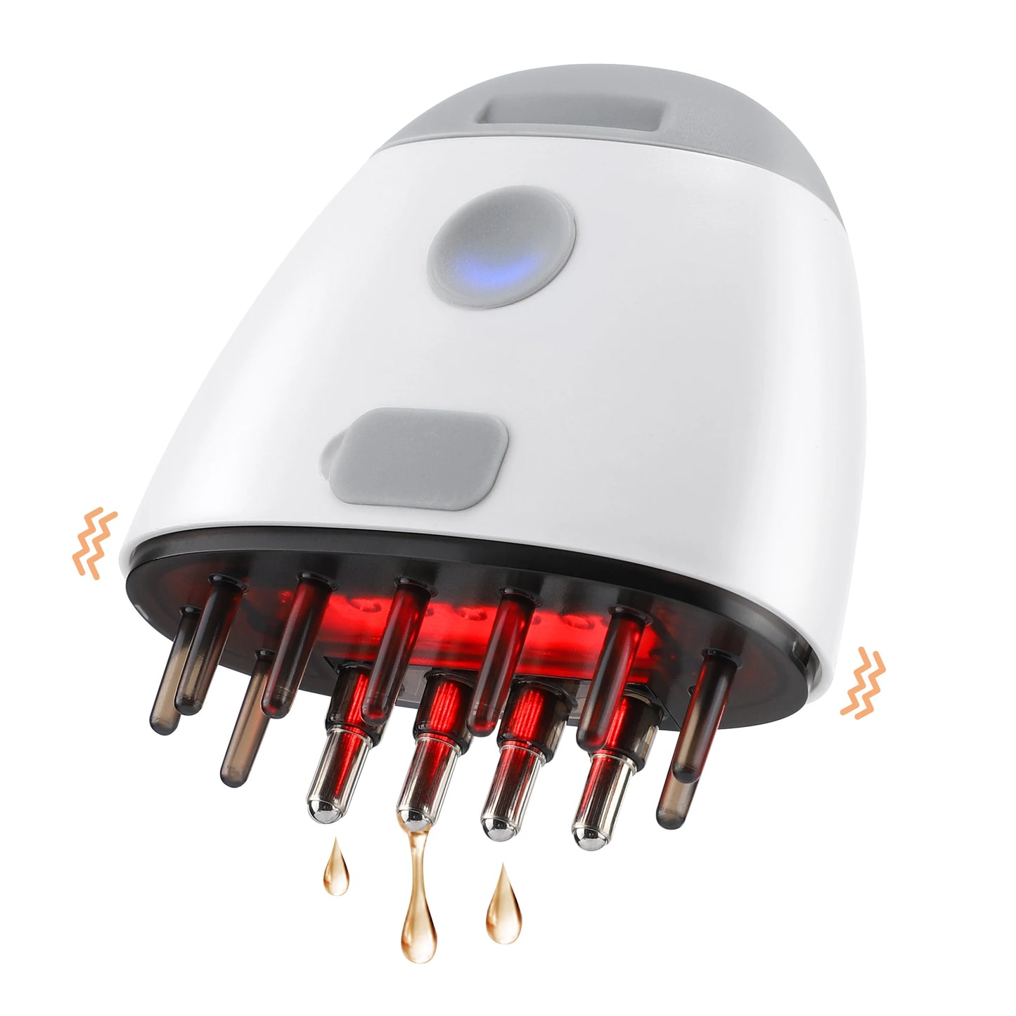 Electric Red Light Therapy Hair Growth Machine Vibration Head Massager Comb Scalp Massage Brush Liquid Medicine Applicator