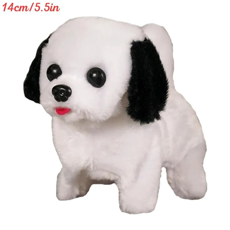 Interactive Electronic Walking and Barking Plush Puppy Dog Toy with Remote Control Leash for Kids Children Toddlers