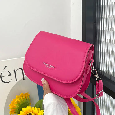 Elegant Women's Saddle Pillow Style Crossbody Leather Handbag Purse Small Shoulder Messenger Bag
