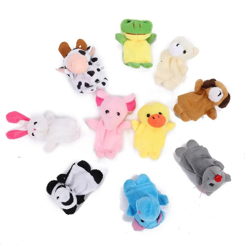 Hand Doll Finger Puppets for Baby Children Story Early Education Soothing Cartoon Doll Plush Toys