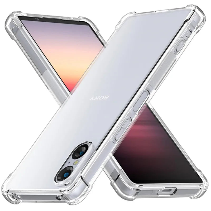Durable Clear Silicone Phone Case for Sony Xperia 10 5 1 VI V IV III II Protective Transparent Shockproof Cover