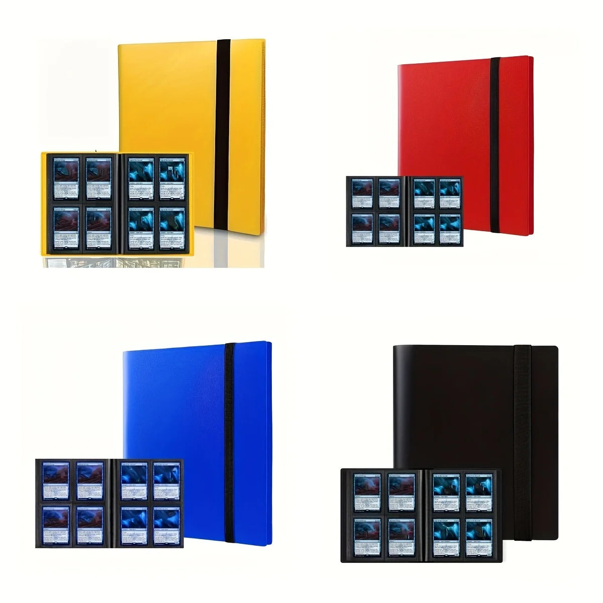 Extra Large 160 Pocket Trading Card Binder Durable PP Material Protective Album for Game, Trading and Collectible Cards
