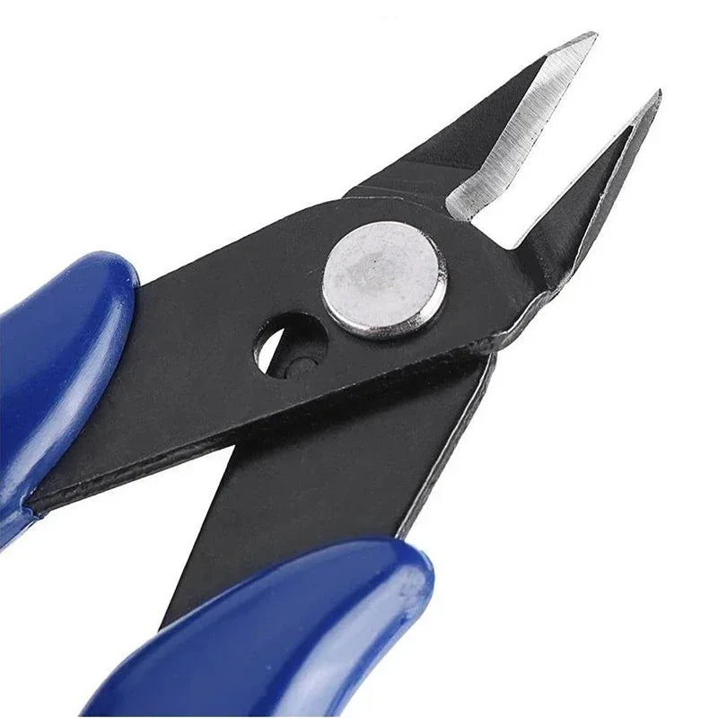 Wire Cutter DIY Trimmer Diagonal Side Cutting Cable Nippers Blue 170 Hand Pliers Mini Snips Flush Trimmer Hand Tool
