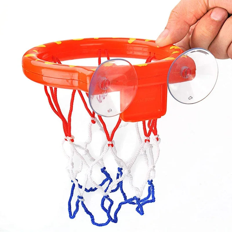 Fun Kids Mini Basketball Bathtub Water Play Set with 3 Balls Exciting Shower Bath Suction Cup Toys Entertaining and Safe