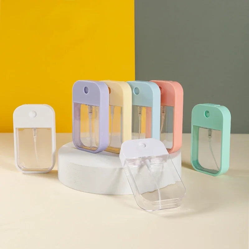 Refillable Travel Size Hand Sanitizer 45ml Spray Bottles Mini Portable Bottle Travel Sub-bottling Cosmetics Press 6 Colors Available