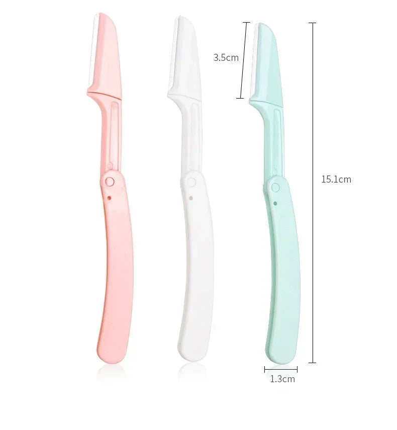 Anti-Scratch Safe Folding Ladies Face Shaver Eyebrow Trimmer Blade Razor Women's Makeup Tools