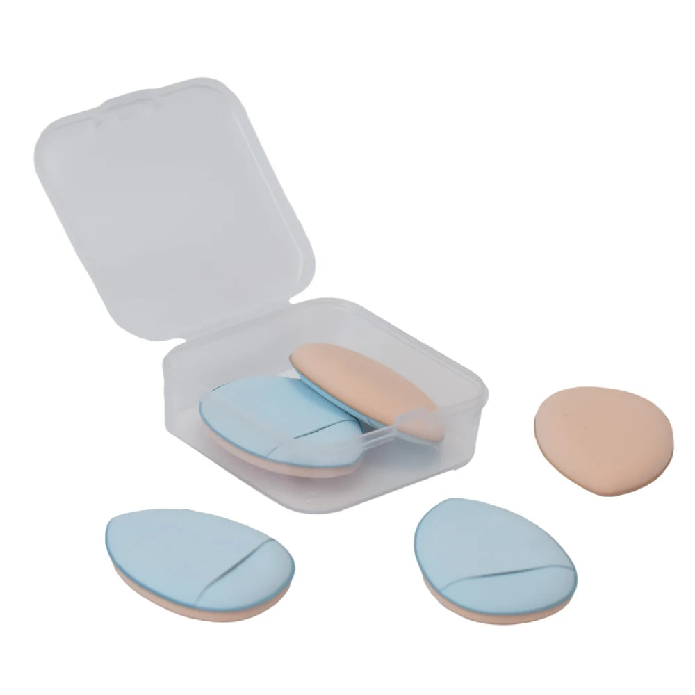 Convenient Mini Finger Puff Makeup Sponges Foundation Small Air Cushion Powder Face Concealer BB Cream Cosmetic Applicator Makeup Tools