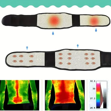 Adjustable Self-Heating Magnetic Therapy Back And Waist Massager Belt Waist Massage Support Belt Body Care