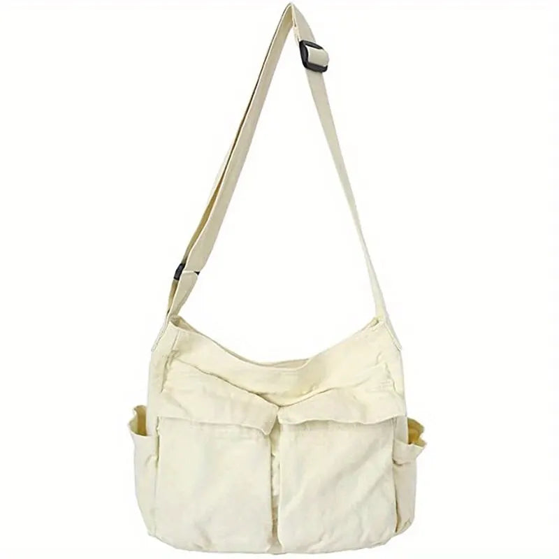 Modern Large Capacity Canvas Women's Satchel Shoulder Handbag Casual Messenger Crossbody Bags