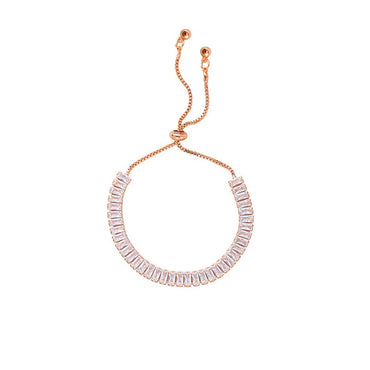 Modern Elegant Shiny Crystals Adjustable Stainless Steel Bracelets for Women Fashion Luxury Jewelry Accessories
