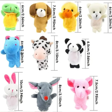 Hand Doll Finger Puppets for Baby Children Story Early Education Soothing Cartoon Doll Plush Toys