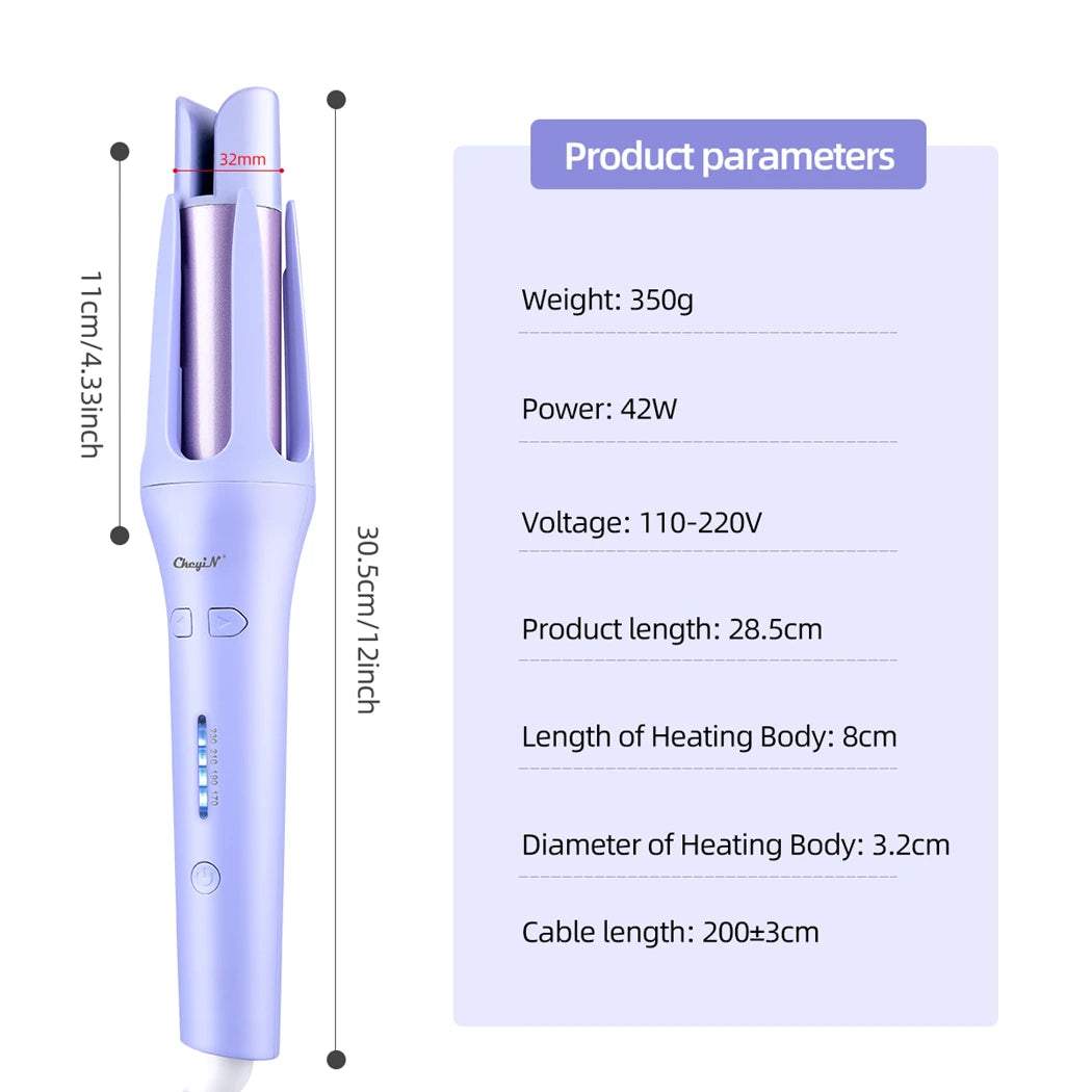Automatic 32mm Professional Auto Rotating Ceramic Hair Curler Roller Curling Iron Wand Hair Waver