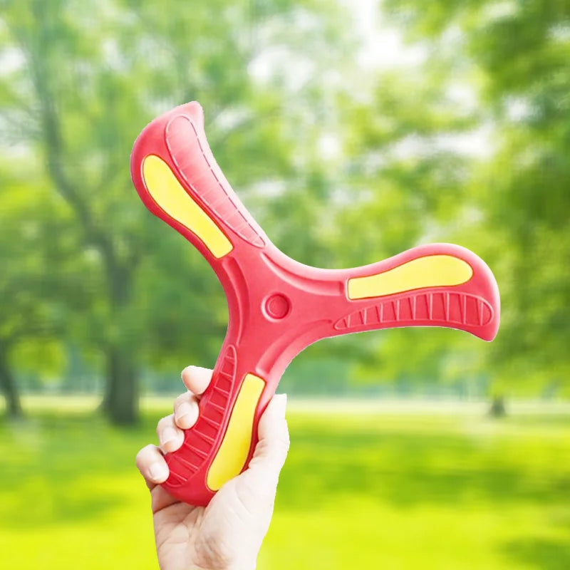 Soft Durable Boomerang Flying Disc Three-leaf Outdoor Adult-kids Fun Interactive Sports Toy Gift