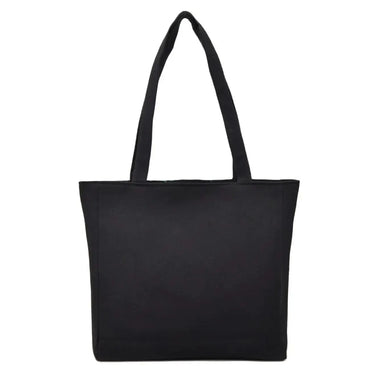 Elegant Flower Embroidery Canvas Tote Shoulder Bag Large Capacity Handbag For Women