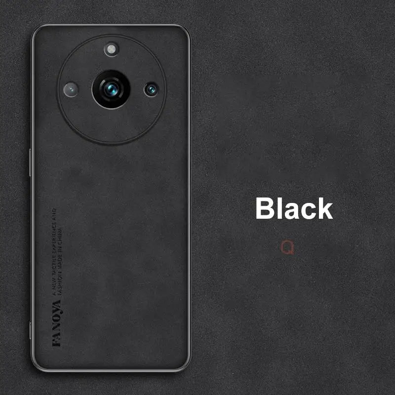 Elegant Leather Phone Case for Realme 11 10 9 8 Pro Plus, GT Neo 2 3 Protective Shockproof Cover