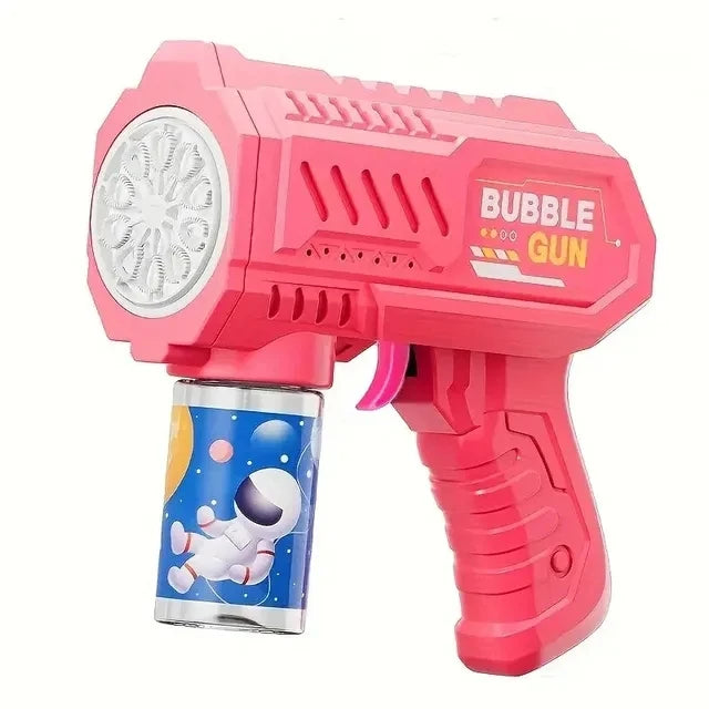 Automatic Unicorn Electric Bubble Gun Toy Fun Bubble Machine Automatic Soap Blower with Lights for Children Entertainment