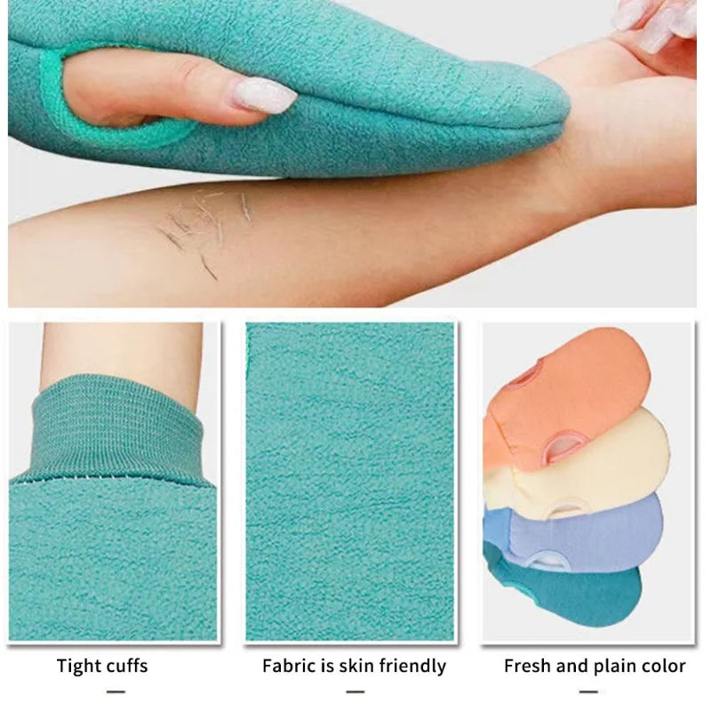 Exfoliating Shower Bath Mitt Scrubber for Removing Peeling Dead Skin Body Cleaning Scrub Gloves Foaming Body Massage