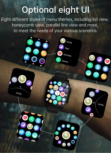 New Bluetooth High Quality T900Ultra Smartwatch for Men and Women Talk Message Alert Heart Rate Monitor Sports Watch for Android and IOS Compatible
