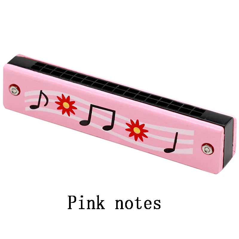 Colorful Wooden Harmonica Music Teaching Aids for Children Musical Instrument Toys Music Teaching Aids Puzzle Early Education Kindergarten Beginners