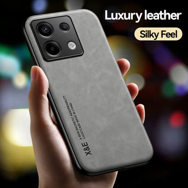 Luxury Leather Phone Case for Xiaomi Redmi Note 13 Pro 5G Note 13 Pro+ Plus Magnetic Protective Cover