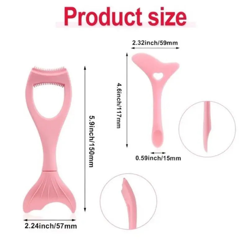 Reusable Silicone Eyeliner Guide Tools for Eye Makeup Winged Eyeliner Stencil Mascara Shield Applicator Set 2Pcs Set