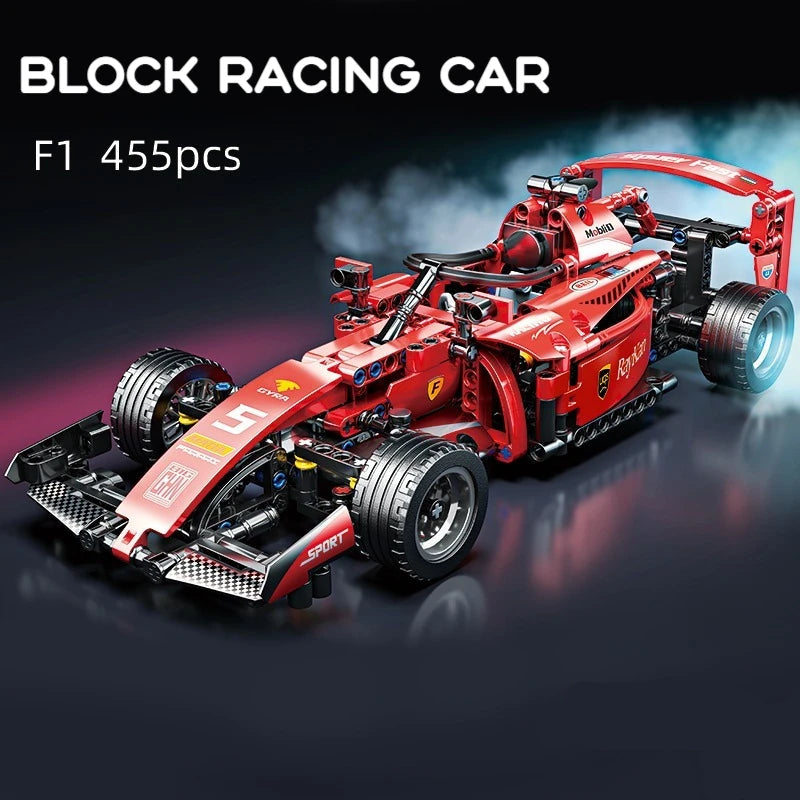 Racing F1 Car Building Blocks Set High Quality Life Like Realism Car Collectible Model Car Kits Building Toys Micro Particles