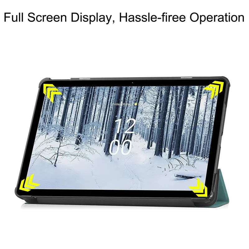 Protective Slim Leather Case for Nokia T21 T20 10.4" inch Tablets Tri-Folding Stand Magnetic Flip Cover