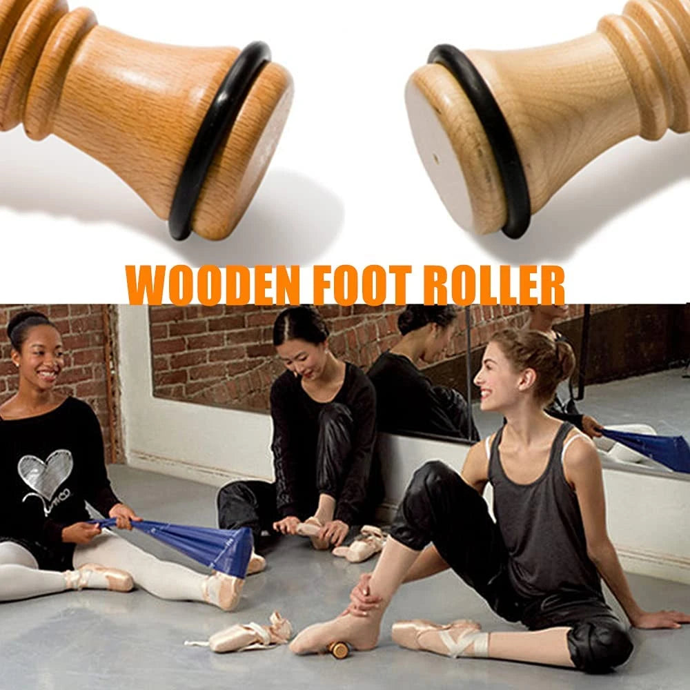 Acupressure Wooden Foot Massager Roller for Relieving Plantar Fasciitis, Foot Arch Pain, Myofascial Pain Syndrome