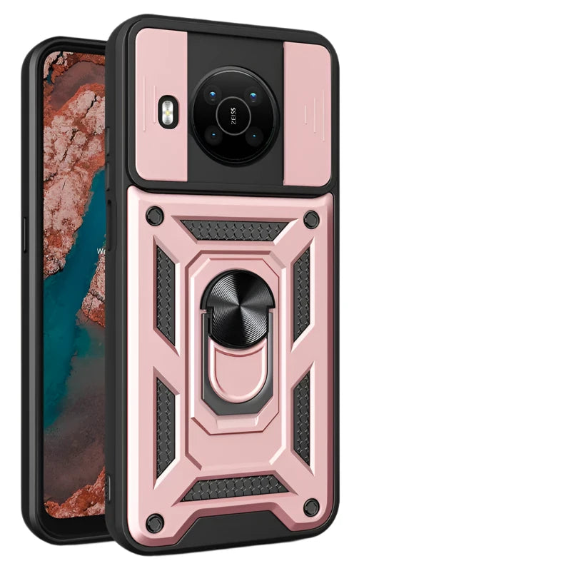 Shockproof Phone Case for Nokia X100 G20 G10 C30 C20 C10 C1 Camera Protection Ring Stand Magnetic Back Cover