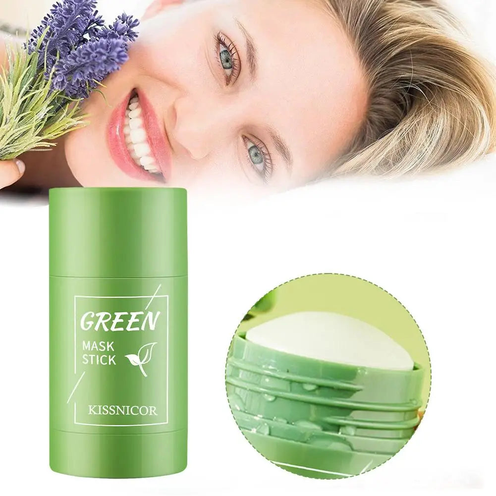 Blackhead Removal Green Tea Facial Mask Stick Cleans Pores Blemishes Black Dots Shrink Pores Skin Care Cosmetics