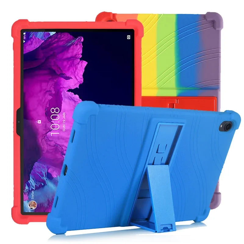 Durable Soft Silicone Case for Nokia T21 T20 T10 Tablets with Kickstand Kids Shockproof Protector Cover