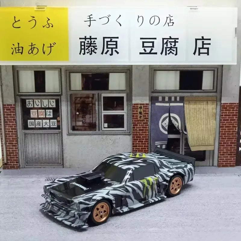 High Speed Mini Drift RC 4WD Remote Control Car Four Wheel Drive 2.4G Radio Controlled 1/43 Scale Porsche BMW Nissan GTR Mustang Racing Model  Boy Toy Gift