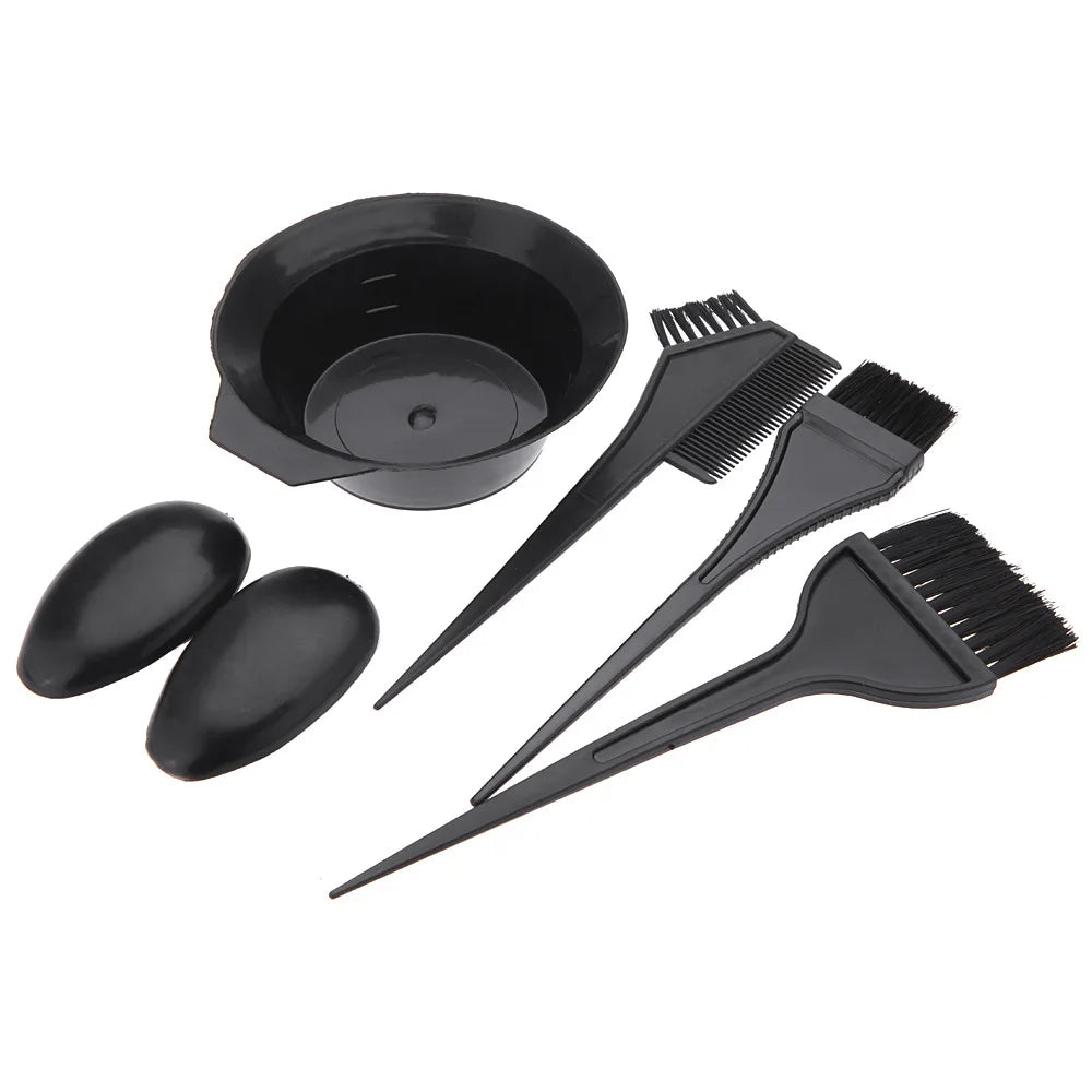 Full Hair Dyeing Tools Set Home Salon Brush, Cream Bowl, Coloring Brush, Comb, Earcap, Clips Cape Kits