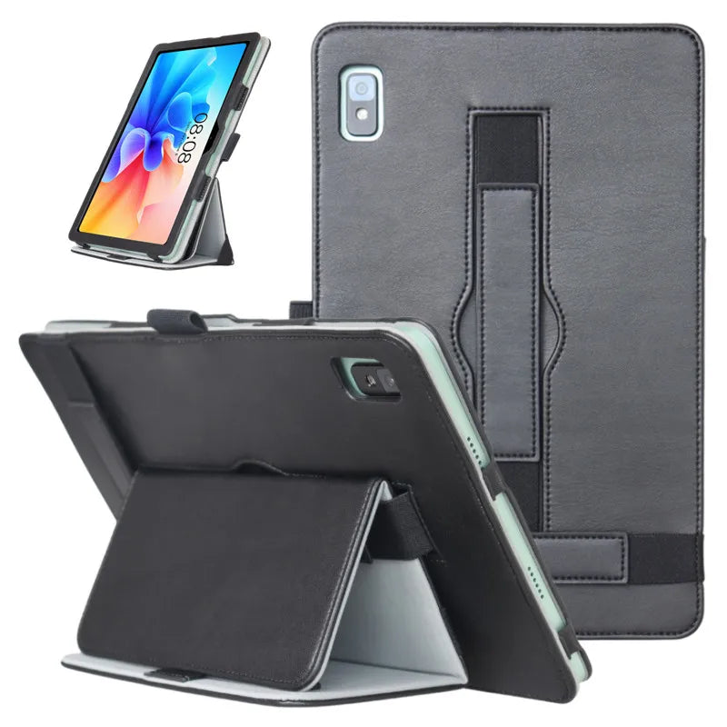 Elegant Rotating Leather Case for HTC A104 10.36" Tablet PC Multi-folding Stand Cover