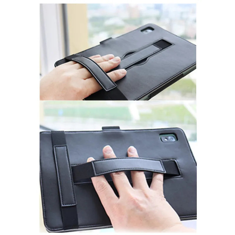 Elegant Rotating Leather Case for HTC A104 10.36" Tablet PC Multi-folding Stand Cover