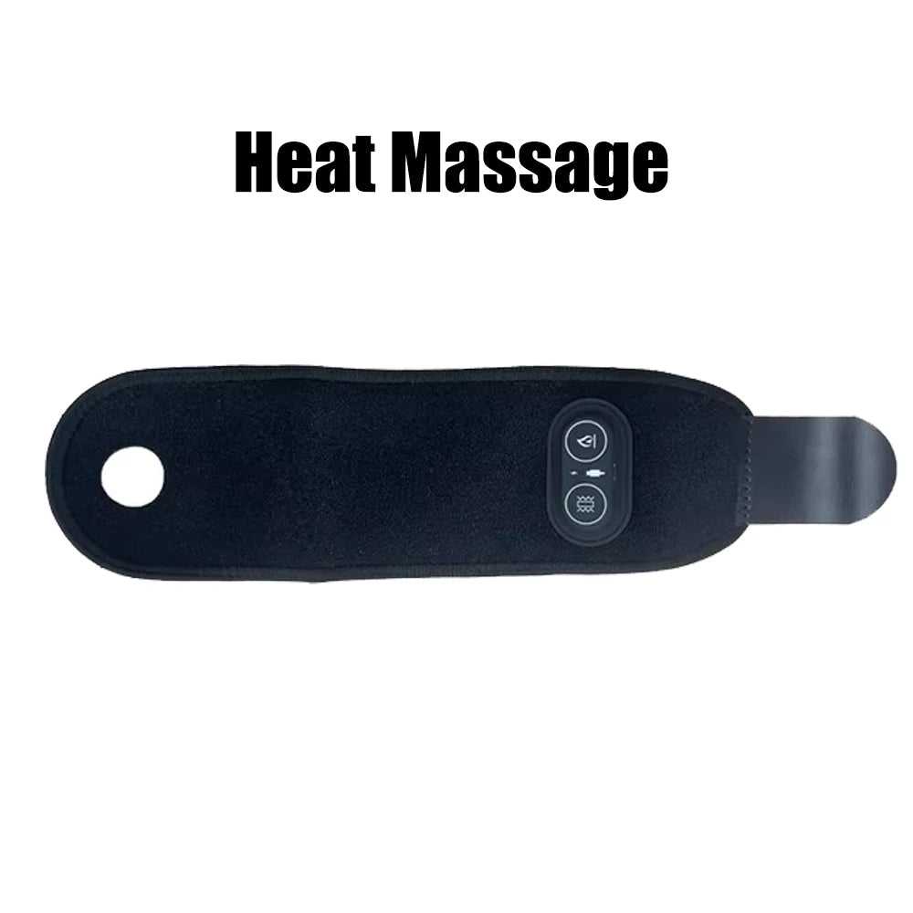 USB Electric Heating Wrist Vibration Strap Massager Three Gear Hot Compress Wrist Support Brace to Relieve Tendonitis