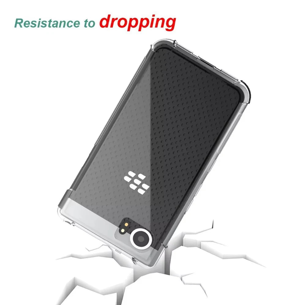 Durable Clear Soft Silicone Phone Case for BlackBerry Keyone / Mercury / DTEK70 Shockproof Protective Cover