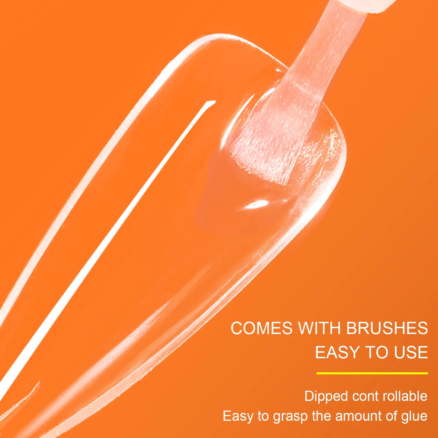 Long Lasting Super Strong Nail Glue for False Nail Tips, Acrylic Nails, Press On Nails, Fake Nails Art Decoration Adhesion 7g