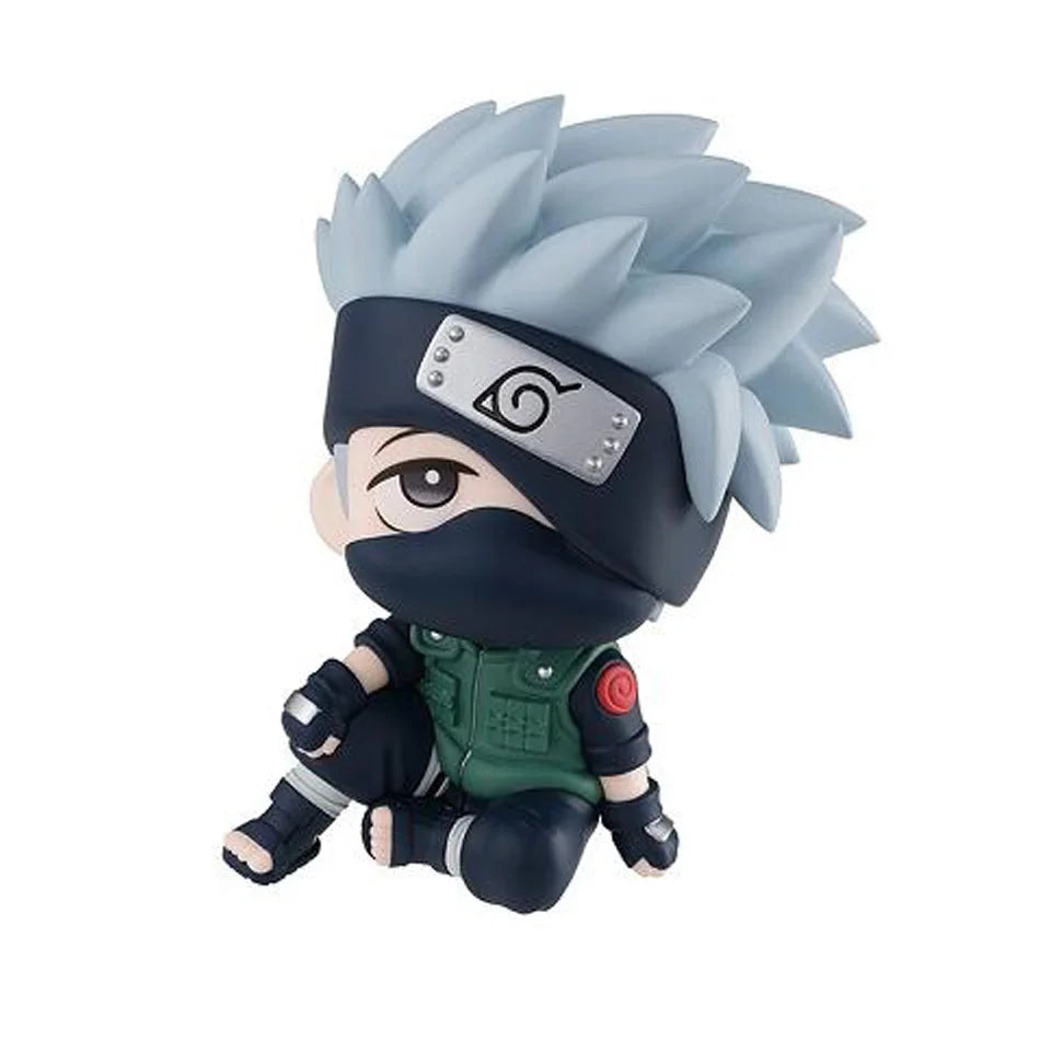 Anime Action Figure Naruto Kakashi Q Version Kawaii Sasuke Itachi Figurine Car Decoration Collection Model Toy 9cm