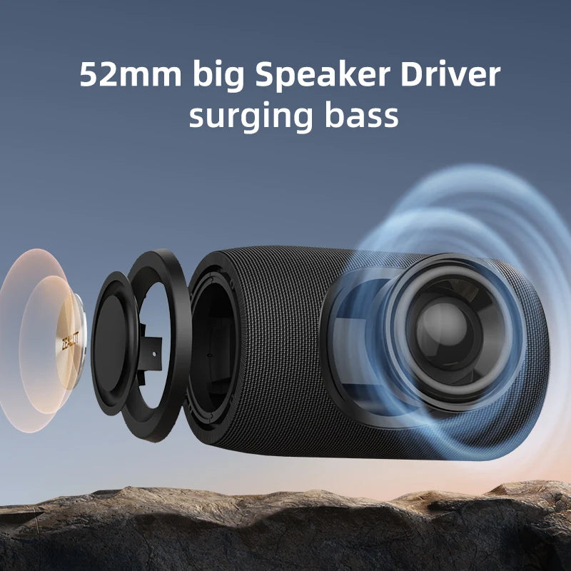 Mini Portable Bluetooth Speaker S32 HIFI Subwoofer Wireless Speaker with FM Radio Column Support TF, TWS, USB