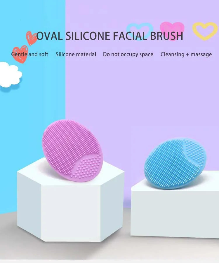 Deep Pore Silicone Face Cleansing Brush Facial Skin Care Scrub Cleanser Tool New Mini Beauty Soft Deep Cleaning Exfoliator