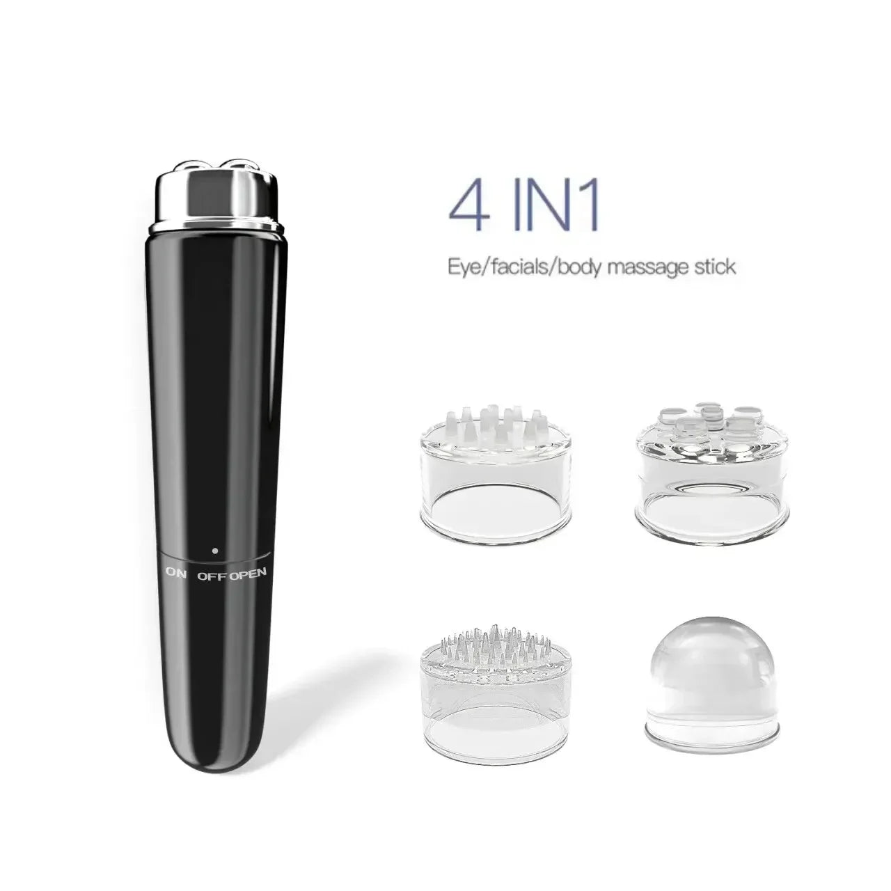 Mini Portable Electric Micro Vibration Facial and Eye Beauty Massager for Dark Circles Eye Bags Puffiness Remover Muscle Relaxation