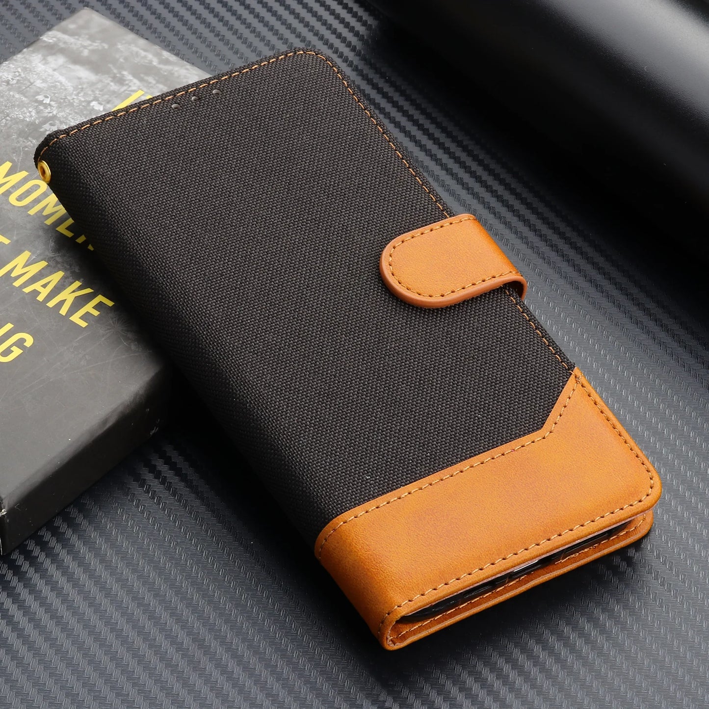 Deluxe Leather Wallet Phone Case for Lenovo Moto ThinkPhone Multiple Card Slots Stand Function Protective Cover