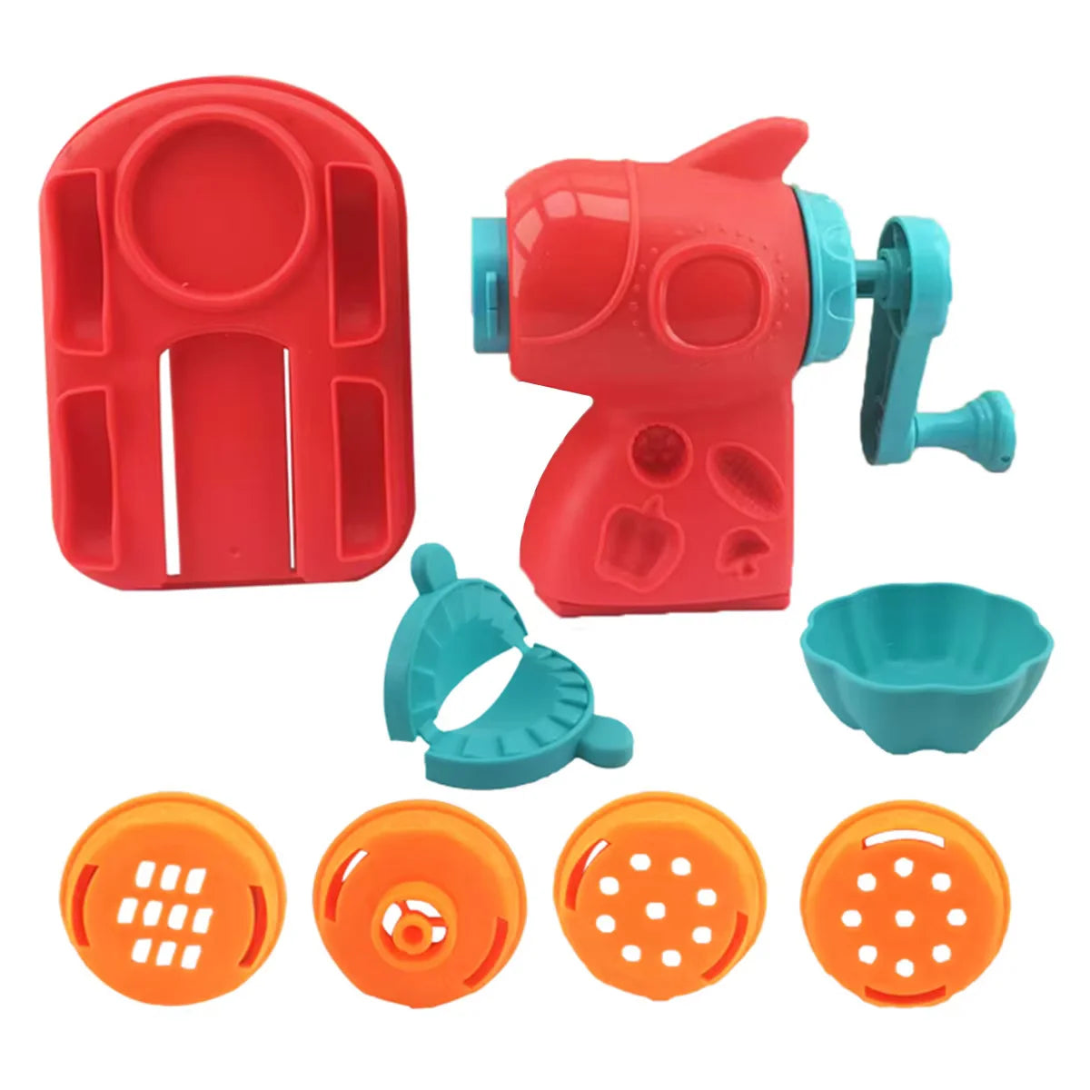 3D Color Play Dough Clay Plasticine Mold Toy for Kids Pretend Play Ice Cream Maker Burger Noodles